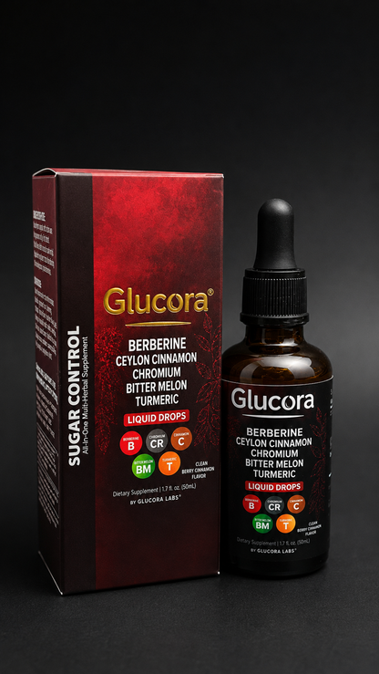 GLUCORA® BERBERINA LÍQUIDA DE ALTA ABSORCIÓN - Fórmula natural en gotas